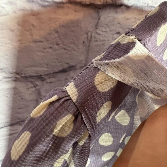 Zara Women's Purple and White Dress - Picture 6 of 7